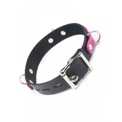 Joanna Angel Locking Buckle Collar Pink Black