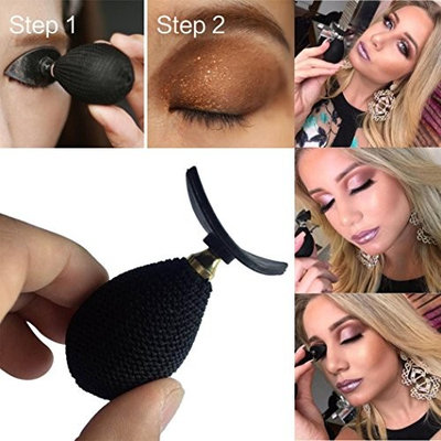 AMA(TM) Silicone Eyeshadow Stamp, Fashion Lazy Eye Shadow Applicator Eye Makeup Tool (Black)