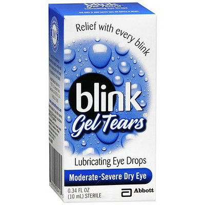 Blink Gel Tears, Lubricating Eye Drops 0.34 fl oz(pack of 6)