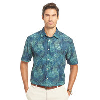 Van Heusen Short Sleeve Leaf Woven Shirt
