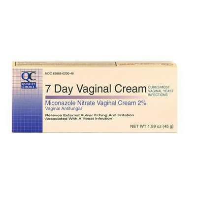 3 Pack Quality Choice Miconazole Nitrate Vaginal Cream 7-Day 2% 1.59oz Each
