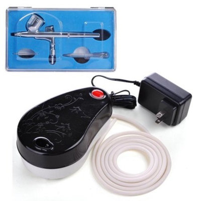 0.3mm Dual Action Spray Airbrush Makeup Air Compressor Kit Nail Cosmetic Beauty Salon