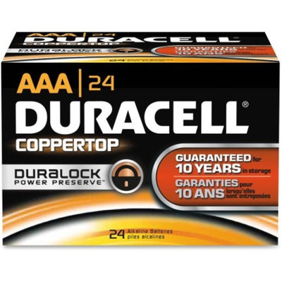 Duracell CopperTop Alkaline Batteries, AAA, 144/CT -DURMN2400BKD