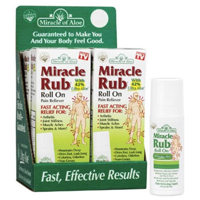 Miracle of Aloe 211096 3 oz Miracle Rub Roll on