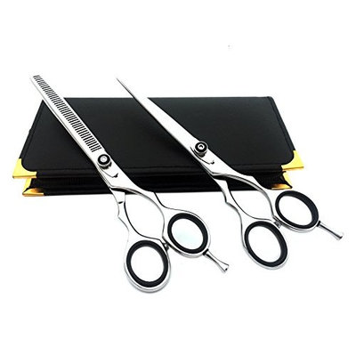 Professional Hairdressing Scissors Convex Edged Thinning Shears Set 6.0