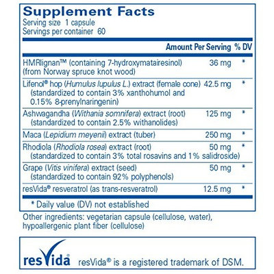 Pure Encapsulations - MenoVive - Broad-Range Support for Menopausal Health and Comfort* - 60 Capsules