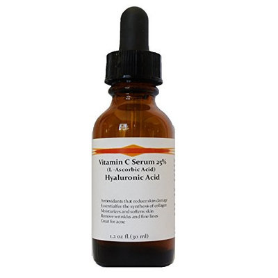 Vitamin C Skin Serum 25% (L-ascorbic Acid) with Pure Hyaluronic Acid Anti Aging Serum