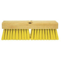 TOUGH GUY 6YTD3 Deck Scrub Brush, 10 In, Yellow