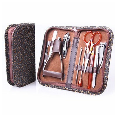 BeautyKO 10 Pieces Total Nail Care Manicure/Pedicure Set with Case