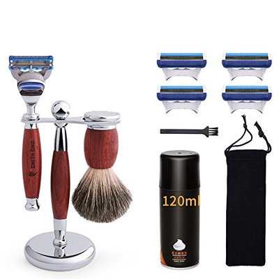 SMITH CHU Retro Automatic Razor Steel Degree Titanium Razor Man's 5 Layer Knife Head