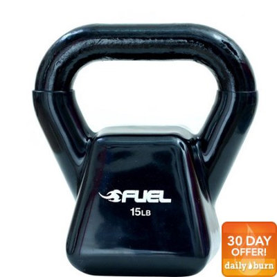 Cap Barbell Fuel Pureformance Vinyl Kettlebell, 15 Pounds
