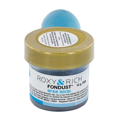 Fondust Hybrid Powder Food Color Sky Blue, 12 Grams by Roxy & Rich