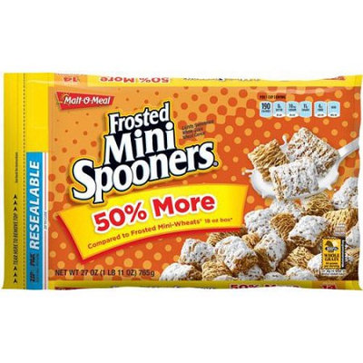 Malt-O-Meal: Mini Spooners Frosted Whole Grain Wheat Cereal, 27 Oz