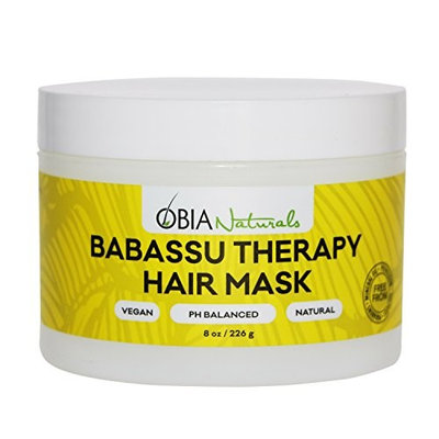 OBIA Naturals Babassu Therapy Hair Mask - (8 oz/ 226 g) - Deep Conditioner - Hydrating, Repairs Dry, Damaged or Color Treated Hair After Shampoo - Sulfate Free, Vegan