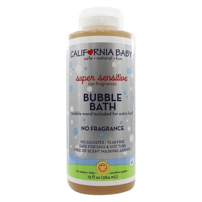 California Baby - Aromatherapy Bubble Bath With Bubble Wand Super Sensitive No Fragrance - 13 oz.(pack of 2)