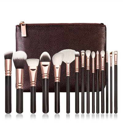 Makeup Brushes Set, KIMYO Foundation Blush Blending Eyeshadow Eyeliner Lip Cosmetic Tool Kit with PU Leather Package