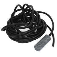 5M Length Aquarium Soft Plastic Oxygen Circulate Tube Black w Air Stone