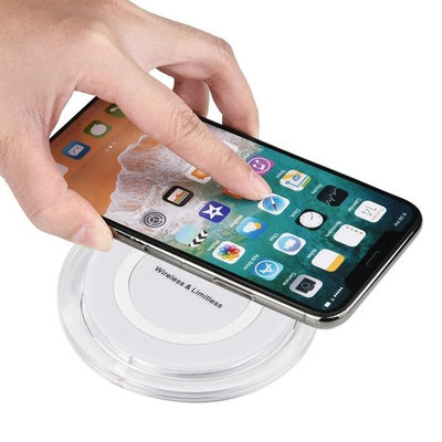 HP95 Portable Mini Qi Wireless Charger Quick-acting Charging Pad Mat For Iphone 8/8 Plus/X