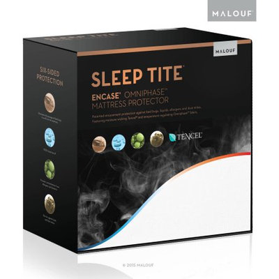 Malouf Sleep Tite Encase Omniphase Bed Bug Proof, Waterproof, and Temperature Regulating Mattress Protector