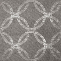 Modo Metallic Geometric Grommet Top Window Curtain Panel Pair Black Pearl 54x108 - Exclusive Home