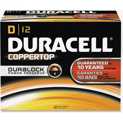 Duracell CopperTop D Batteries - D - Alkaline - 12 / Box