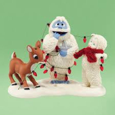 Snowbabies Department 56 Snowbabies Guest Collection Lighting Up Bumble Figurine, 4.33-Inch