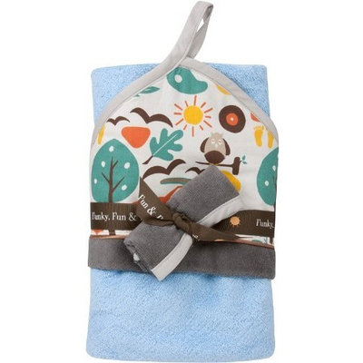 baby.JaR Hooded Towel Set, Jungle-licious (Discontinued by Manufacturer)