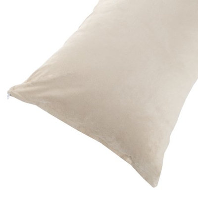 Body Pillow Cover, Soft Micro-Suede or Sherpa Pillowcase with Zipper, Fits Pillows Up To 50 Inches by Somerset Home