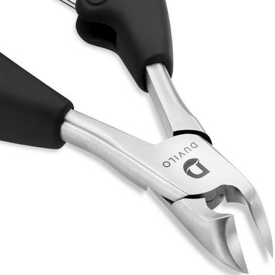 Heavy Duty Toenail Clippers for Ingrown and Thick Nails - Super Sharp Blades with Soft Ergonomic Grip Handles for Faster Nail Clipping - Professional Trimmer Pain Free by Duvilo