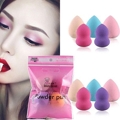 5PCS Pro Beauty Makeup Blender Foundation Puff Multi Shape Sponges