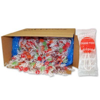 Spangler Candy Company Saf-T-Pops, Thank You Wrap, Bulk 25lb Box, 1,000 Pieces
