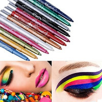Yamalans 12 Colors Eye Shadow Lip Liner Eyeliner Eyebrow Pen Pencil Makeup Cosmetic Set