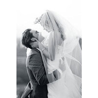 Bridal Veil Diamond (Off) White 1 Tier Long Cathedral Length Standard Cut Edge