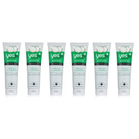 Yes To Cucumbers Soothing Sensitive Skin Daily Gel Cleanser 3.38 oz (Pack of 6) + FREE Travel Toothbrush, Color May Vary