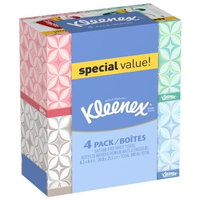 Kleenex Upright Facial Tissue, 4 Count