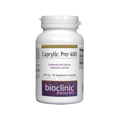 Bioclinic Naturals - Caprylic Pro 400 mg. - 90 Vegetarian Capsules