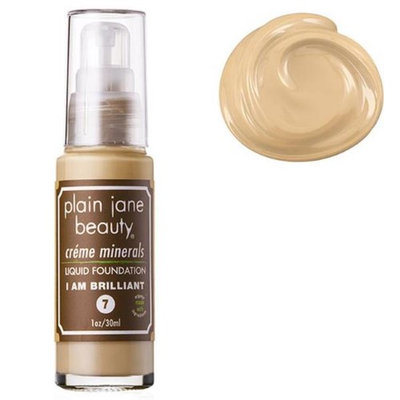 Plain Jane Beauty 232010 I Am Brilliant 7 Creme Minerals Liquid Foundation