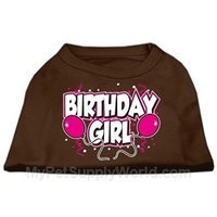 Ahi Birthday Girl Screen Print Shirts Brown Lg (14)