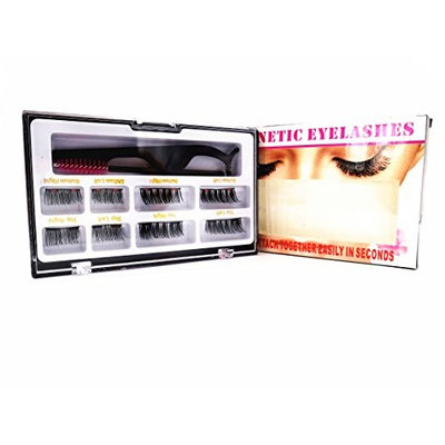 Magnetic Eyelashes with Eyelash Curler Eyelash Comb Set, 2 Pair Prime Magnetic False Eyelashes