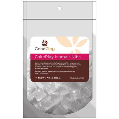 CakePlay Isomalt Nibs One 7-Oz Pack - Shimmering Pearl