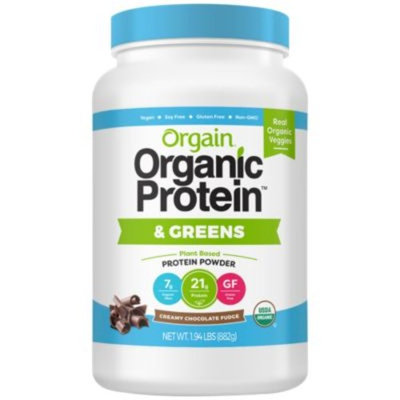 Orgain Organic Protein & Greens Creamy Chocolate - CREAMY CHOCOLATE FUDGE (1.94 Pound Powder) by Orgain at the Vitamin Shoppe
