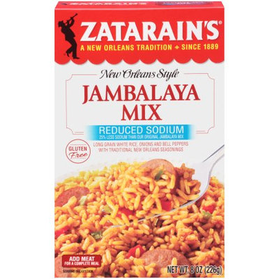 Zatarain's Reduced Sodium Jambalaya Mix, 8 OZ (Pack of 2)