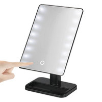 Creazy 20 LED Lights Vanity Makeup Mirror Touch Screen Lighted Tabletop Cosmetic Mirror