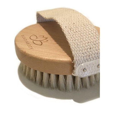 Round body brush, all natural - for dry brushing and exfoliation