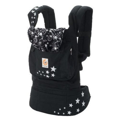 Ergobaby Original Award Winning Ergonomic Multi-Position Baby Carrier with X-Large Storage Pocket, Night Sky
