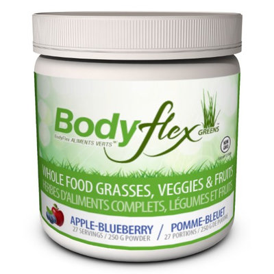 BodyFlex Super Greens Powder, Apple Blueberry, 8.81 Oz