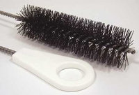 TOUGH GUY 2VHG2 Pipe Brush w/ Hndl, Nylon, Brwn,18 In. OAL
