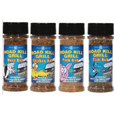 Dean Jacob's Road Kill Grill Collection ~ 4 pc. Shaker Jar Set