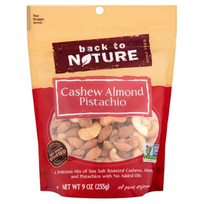 Back to Nature Cashew Almond Pistachio, 9 oz, 9 Count