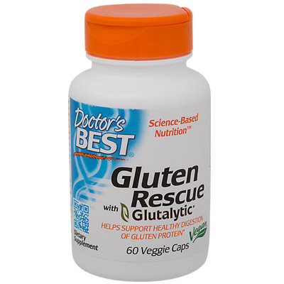 Doctor's Best Gluten Rescue with Glutalytic Dietary Supplment, 60 Ct